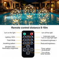 Ballon de plage gonflable en PVC imperméable pour le yoga, le saut à la corde et les jeux de plage lumineux – Lot de balles en plastique lumineuses