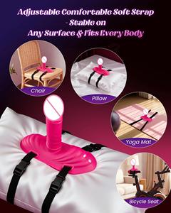 Pink Clitoral Vibrator With Suction Base USB Rechargeable Waterproof 7 Frequencies Non Latex Real Touch Feeling - Product Image 4