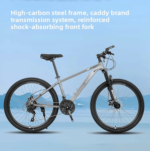 Bicicletta da Montagna con Telaio in Acciaio al Carbonio, Sospensione Anteriore, 21/24 Velocità, per Uomini/Donne, Studenti, Adulti, Uso Urbano, 24/26/27.5 Pollici - Product Image 2