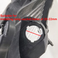 Ampoule LED Ba15s pour moto, kit Switchback R10w avec fil DRL externe, clignotant ambre et blanc pour mise à niveau BMW KTM