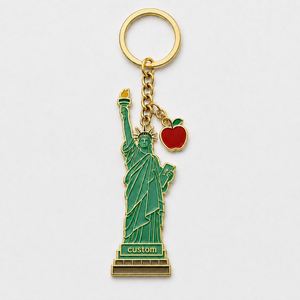Llaveros Personalizados al por Mayor con Temática de Nueva York, Llavero con la Estatua de la Libertad, Llavero de Metal con la Plaza Times, Recuerdo de Viaje Estadounidense - Product Image 2