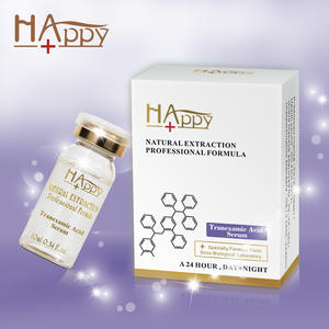 Sérum à l'acide tranexamique Happy+ - Crème anti-âge - Crème éclaircissante pour <span class=keywords><strong>la</strong></span> peau - Soin du visage pour éliminer les taches brunes - Sérum éclaircissant naturel pour <span class=keywords><strong>la</strong></span> peau - Product Image 5