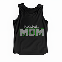 Transfer Rhinestone Motif Baseball Mom Baru dari Pabrik, Hot-fix, untuk Kaos