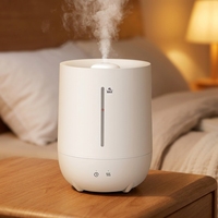 Humidificateur silencieux à prise CC de grande capacité 4L, idéal pour les chambres, les salons et les hôtels