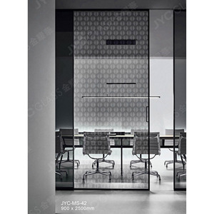 Divisor de partición de vidrio de arte decorativo templado de diseño moderno de tamaño personalizado para oficinas y particiones de vidrio de seguridad para sala de estar - Product Image 6