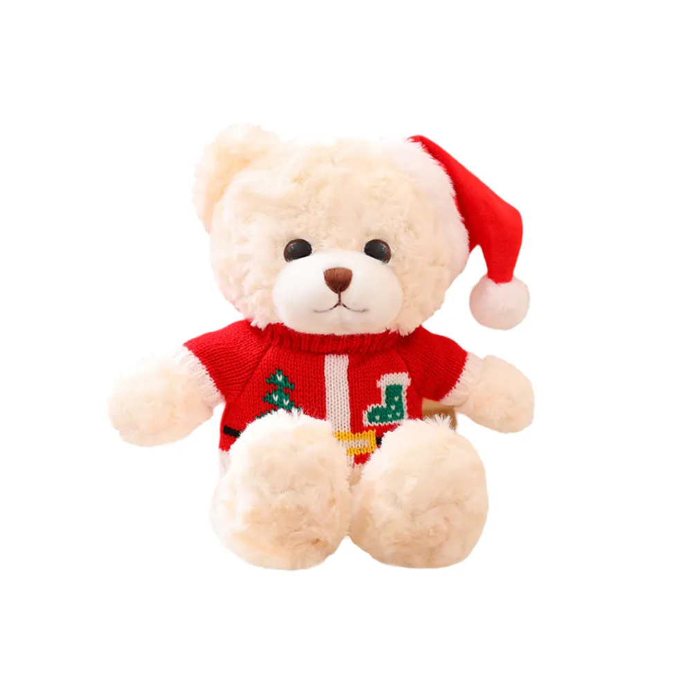 Mainan boneka beruang Teddy kecil lucu Mini desain baru kustom kualitas tinggi putih untuk anak-anak
