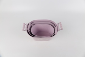 Juego <span class=keywords><strong>de</strong></span> tres macetas <span class=keywords><strong>de</strong></span> Metal galvanizado, decoración <span class=keywords><strong>de</strong></span> jardín verde Lila, flores y hierba, con mango - Product Image 5