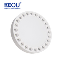 Panneau lumineux led rond ultra fin, installation en surface, luminaire décoratif d'intérieur, 36w
