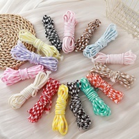 Gantungan Kunci Houndstooth Paracord 5mm Tali Polyester Kepang Warna-warni DIY Tali Tas Y2K Aksesoris Lanyard Selempang Keren Manis