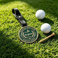 Étiquette de sac de golf en acier inoxydable personnalisée au laser, accessoires de golf très demandés