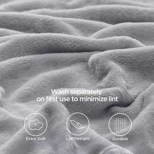 Luxury Microfiber Soft Lightweight Plush Cozy Flannel <b>Throw</b> Coral Fleece Blankets - Product Image 3
