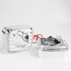 Kuulcql — lentille de projecteur led double xenon, avec capotage en cristal, 2.5 pouces, 3 pouces, disponible en blanc, bleu, rouge - Product Image 4