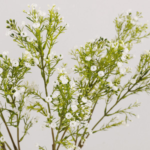Fleurs artificielles de gypsophile à 32-36 branches, blanches, haute simulation, pour décoration de mariage et de maison - Product Image 2