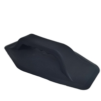Bouée de natation gonflable noire/grise en PVC avec poignée et prise en caoutchouc pour pagaie de SUP