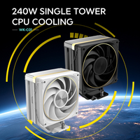 Dissipateur thermique CPU en aluminium fiable pour tour PC, ventilateur ARGB PWM 120 mm, 4 caloducs, haute compatibilité RAM pour PC de jeu préassemblé