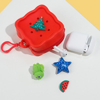 Porte-monnaie en silicone gel DIY motif animal de dessin animé couleur bonbon, mini sac mignon pour enfants, organisateur de monnaie pour écouteurs/câbles USB