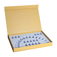 Boîte rigide en papier cartonné gris Couleur enduite UV Gaufrage haut de gamme Produits de beauté Visibilité améliorée Esthétique Éponge Matt