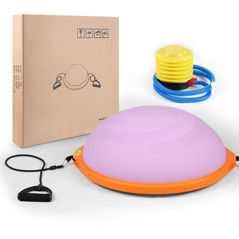 Colorful PVC Yoga Half Ball Balance Exercise Hemisphere Ball Home/Gym Indoor fitness training equipment