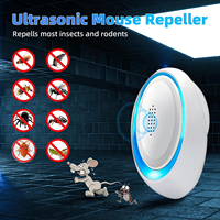 Répulsif Électronique Intérieur Ultrasonique Solide en ABS, Écologique, Anti-Moustiques et Mouches, pour Maison et Ferme, Portée 50-100m²