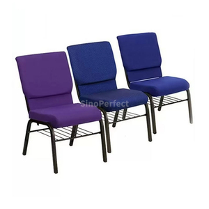 Proveedor de Sillas de Iglesia Profesionales y Duraderas, Silla de Iglesia Personalizada con Asiento y Respaldo Acolchados de Primera Calidad para Auditorio - Product Image 1