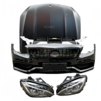 AMG pour Mercedes Benz Classe C W205 Facelift 2019-2021 C200 C300 C43 C63 Berline Break Capot Pare-chocs Calandre Phares LED