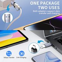 Durable USB a macho a tipo C macho OTG convertidor 5Gbps transferencia de datos para ordenador portátil PC Tablet Smartphone Material de aleación de aluminio