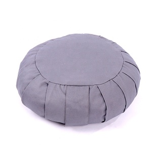 De tamaño natural cáscara de trigo sarraceno de tatami Cojín de meditación marrón - Product Image 1
