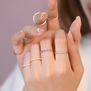 Anillo Apilable de Oro Amarillo Sólido de 18K con Zafiro Naranja Natural, Joyería Fina Hecha a Mano, Exportación de Fabricante Mayorista de Alta Calidad - Product Image 6