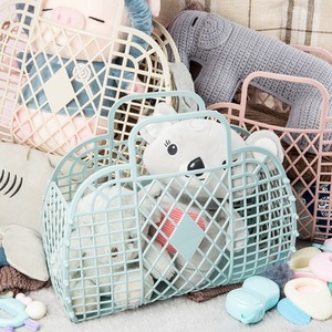 <span class=keywords><strong>Panier</strong></span> de rangement portatif creux en <span class=keywords><strong>plastique</strong></span> pour salle de bain pour <span class=keywords><strong>linge</strong></span> et <span class=keywords><strong>panier</strong></span> suspendu rose/bleu/beige en PE - Product Image 4
