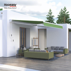 Toldo Impermeable Hooeasy para Decoración de Puertas y Ventanas, Toldo Manual Retráctil con Brazos Plegables - Product Image 1