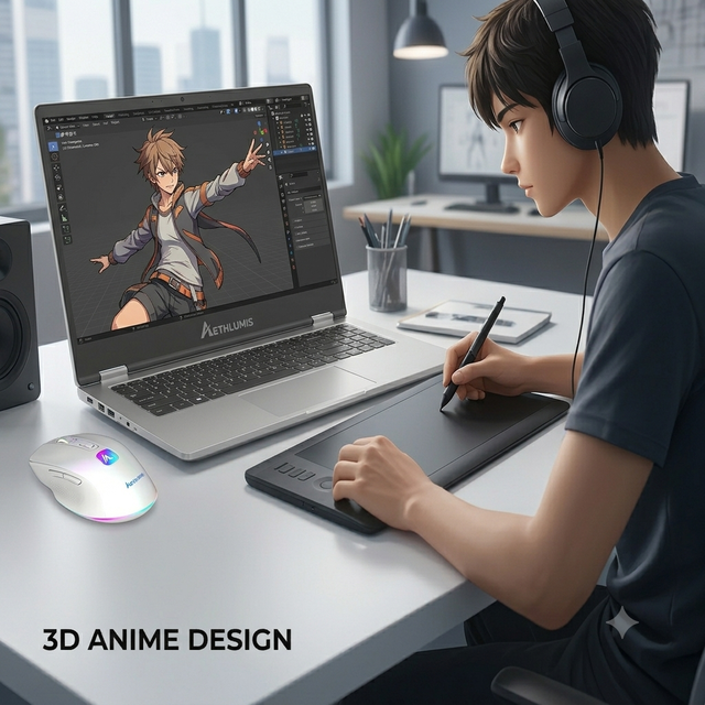 AETHLUMIS Eye-Tracking Glasses-Free 3D AI with 50 TOPS AI 128GB Unified Memory for Medical 3D Imaging Surgical Simulation Laptop