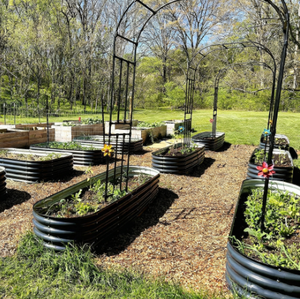 8x4x2 ft Raised Garden Bed Kit Galvanized Planter Raised Garden Boxes Outdoor Metal Raised Garden Beds for <b>Vegetables</b>. - Product Image 3