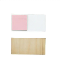 Subli-forward Personnalisé 180*88mm Base en MDF Notes Adhésives Sublimation Notes Adhésives Vierges Bloc-Notes de Sublimation