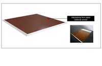 Systèmes de plancher surélevés d'exposition modulaire en acier et en zinc pour l'extérieur Piédestal à plancher surélevé Prix Pieds de nivellement réglables