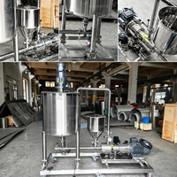 Machine de transformation des aliments homogénéisateur en ligne de mayonnaise mélangeur réservoir de mélange de dentifrice avec roues