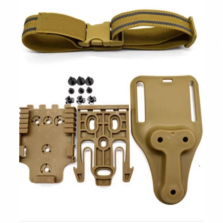 Tactical Gear Adjustable Leg Tool Universal Fast-Detach Holster System for Hunting Modular Mount Backplate and Adjustable Strap