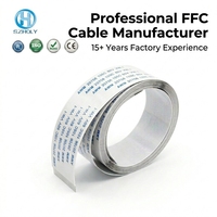 كابل FPC FFC من نوع A و B بخطوة 1.0 مم، AWM 20624 2896 80C VW-1، 4 5 6 7 8 9 10 11 12 13 14 15 16 20 دبوس