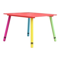 Ensemble table à manger et chaises en bois, ensemble de 3 pièces au design moderne de dessin animé, pour le salon