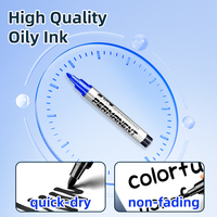 Marqueur à pointe bille 2 mm à encre liquide directe, grande capacité, séchage rapide, encre permanente, personnalisable avec logo – Vente en gros