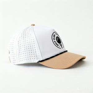 Casquette de baseball pré-courbée en toile de corde du Vietnam, vierge, personnalisable, snapback, pour l'extérieur, 5 panneaux, pour adulte - Product Image 4