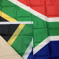 Offre Spéciale 3x5ft Afrique du Sud Drapeau personnalisé 100% Polyester Produit décoratif extérieur Impression numérique Drapeau national