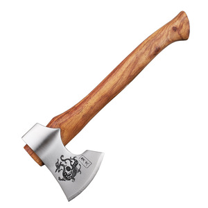 New YF Industrial Grade Dragon Pattern Mountain Camping Fishing Survival Home Collection Gift Small Hand Rose <strong>Wood</strong> 5Cr13Mov <strong>Axe</strong> - Product Image 4