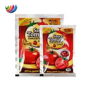 Rouleau de Film Sachet de Ketchup de <span class=keywords><strong>Tomate</strong></span> Imprimé Personnalisé Plastique 2g-500g Sachets de Pâte de <span class=keywords><strong>Tomate</strong></span> en Feuille <span class=keywords><strong>d</strong></span>'Aluminium Laminé - Product Image 1