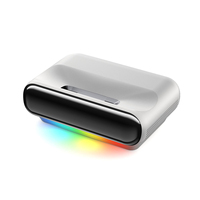 Projecteur laser tricolore à ultra courte focale 1080P UHD Mini Home Cinéma pour salon et extérieur portable S1
