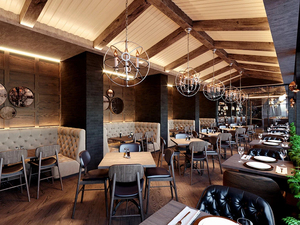 Mostrador de barra de madera clásico Restaurante personalizado Diseño de barra interior Ideas de renovación retro-para aplicación de pub - Product Image 3
