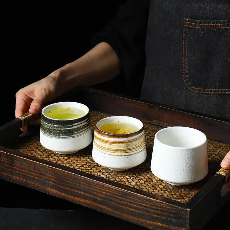 Diskon besar-besaran 2023 cangkir teh keramik Jepang cangkir kopi teh porselen cangkir air rumah tangga cangkir Sake Master
