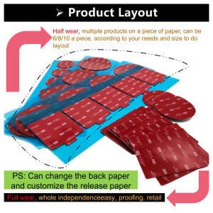 Guarnizione in schiuma personalizzata nastro biadesivo in schiuma di fogli adesivi - Product Image 5