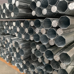 Postes Octagonales de Acero Galvanizado <span class=keywords><strong>Metálico</strong></span> para Alumbrado Público, Transmisión Eléctrica y Telecomunicaciones - Product Image 2