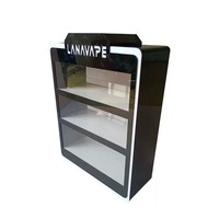 Vitrine à cigarettes en acrylique LED tendance Lucite, présentoir de bonbons, comptoir, présentoir de magasin de tabac, présentoir en acrylique à 3 niveaux