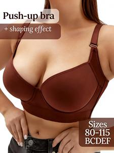 Nueva Llegada, Lencerí<span class=keywords><strong>a</strong></span> para Mujer, Tallas Grandes, Sujetador con Copas Recogidas, con Aros, Suave, Tallas 34-50, Copas B, C, D, E, F, G, H, 2026 - Product Image 4